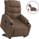 vidaXL Podnoszony fotel masujący, elektryczny, rozkładany, brązowy 1