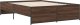 vidaXL vidaXL Rama łóżka, brązowy dąb, 140x190 cm, materiał drewnopochodny 6