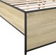 vidaXL vidaXL Rama łóżka, dąb sonoma, 140x190 cm, materiał drewnopochodny 7