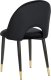 Beliani Zestaw 2 krzeseł do jadalni welurowy czarny MAGALIA 6