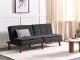 Beliani Sofa rozkładana czarna RONNE 2