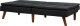 Beliani Sofa rozkładana czarna RONNE 5