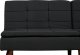 Beliani Sofa rozkładana czarna RONNE 7