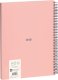 Teka Zeszyt na spirali A4/80K linia 1918 różowy MILAN 2