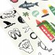 Teka Tatuaże zmywalne mini Tattoo Palooza - Plaża 2