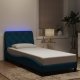 vidaXL vidaXL Rama łóżka z LED, niebieska, 90x200 cm, aksamitna 4