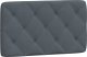 vidaXL vidaXL Rama łóżka z zagłówkiem, ciemnoszara, 90x200 cm, aksamitem 8