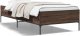 vidaXL vidaXL Rama łóżka, brązowy dąb, 75x190 cm, materiał drewnopochodny 1