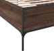 vidaXL vidaXL Rama łóżka, brązowy dąb, 75x190 cm, materiał drewnopochodny 7