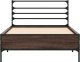 vidaXL Rama łóżka, brązowy dąb, 100x200 cm 4