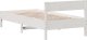 vidaXL vidaXL Rama łóżka bez materaca, biała, 75x190 cm, lite drewno sosnowe 6