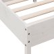 vidaXL vidaXL Rama łóżka bez materaca, biała, 75x190 cm, lite drewno sosnowe 7