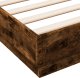 vidaXL vidaXL Rama łóżka, przydymiony dąb, 120x190cm, materiał drewnopochodny 7