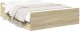 vidaXL vidaXL Rama łóżka z szufladami, dąb sonoma, 120x200 cm 1