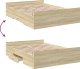 vidaXL vidaXL Rama łóżka z szufladami, dąb sonoma, 120x200 cm 7