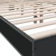 vidaXL vidaXL Rama łóżka, czarna, 120x200 cm, materiał drewnopochodny i metal 7