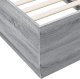 vidaXL vidaXL Rama łóżka z LED, szary dąb sonoma, 75x190 cm 9