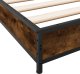 vidaXL vidaXL Rama łóżka, przydymiony dąb, 75x190 cm, materiał drewnopochodny 6