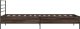 vidaXL vidaXL Rama łóżka, brązowy dąb, 75x190 cm, materiał drewnopochodny 5