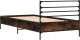 vidaXL vidaXL Rama łóżka, przydymiony dąb, 75x190 cm, materiał drewnopochodny 5