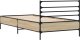 vidaXL vidaXL Rama łóżka, dąb sonoma, 100x200 cm, materiał drewnopochodny 6