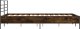 vidaXL vidaXL Rama łóżka, brązowy dąb, 140x190 cm, materiał drewnopochodny 5