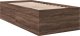 vidaXL vidaXL Rama łóżka, brązowy dąb, 90x200 cm, materiał drewnopochodny 6