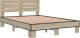 vidaXL vidaXL Rama łóżka, dąb sonoma, 120x200 cm, materiał drewnopochodny 3