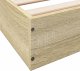 vidaXL vidaXL Łóżko bez materaca, dąb sonoma, 100x200 cm 8