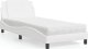 vidaXL vidaXL Łóżko z materacem, białe, 90x200 cm, sztuczna skóra 1