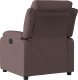 vidaXL Fotel rozkładany, ciemnobrązowy, obity tkaniną 3