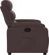 vidaXL Fotel rozkładany, ciemnobrązowy, obity tkaniną 7