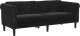 vidaXL Sofa 3-osobowa, czarna, tapicerowana aksamitem 2