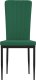 vidaXL Krzesła stołowe, 4 szt., ciemnozielone, obite aksamitem 4