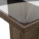 vidaXL 7-cz. zestaw mebli ogrodowych, z poduszkami, brązowy, rattan PE 8