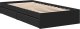 vidaXL Rama łóżka z szufladami, czarna, 100x200 cm 6