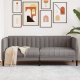 vidaXL vidaXL Sofa 2-osobowa, kolor taupe, tapicerowana tkaniną 1