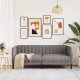 vidaXL vidaXL Sofa 2-osobowa, kolor taupe, tapicerowana tkaniną 3