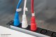 Kabel zasilający Alcasa kabelmeister Kaltgeräteverlängerung C14 an C14 blau 5m 2