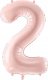 Party Deco Balon foliowy 2 jasny różowy 72cm 3