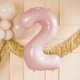 Party Deco Balon foliowy 2 jasny różowy 72cm 4