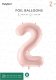 Party Deco Balon foliowy 2 jasny różowy 72cm 5