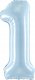 Party Deco Balon foliowy 1 jasny niebieski 72cm 1