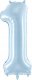 Party Deco Balon foliowy 1 jasny niebieski 72cm 2