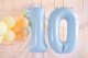 Party Deco Balon foliowy 1 jasny niebieski 72cm 3