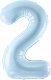Party Deco Balon foliowy 2 jasny niebieski 72cm 1