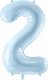 Party Deco Balon foliowy 2 jasny niebieski 72cm 2