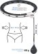 HMS HHM15 HULA HOP BLACK Z MAGNESEM I OBCIĄŻNIKIEM + LICZNIK HMS 10