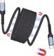 Kabel USB Swissten USB-C - USB-C 1 m Czarny (71551010) 2