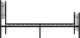vidaXL vidaXL Metalowa rama łóżka z wezgłowiem i zanóżkiem, czarna, 90x200 cm 5